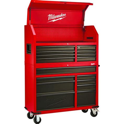 milwaukee steel tool chest and rolling cabinet|milwaukee tool cabinets on wheels.